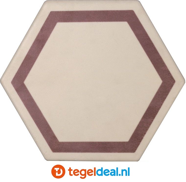 Tonalite, Examatt, 15x17 cm, hexagon vloer- en wandtegels Tonalite, Examatt, 15x17 cm, hexagon vloer- en wandtegels