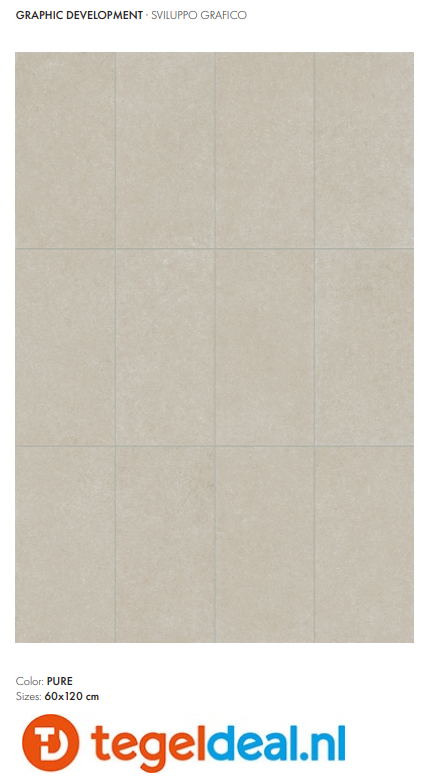 SIL Ceramiche, Sakkara PURE, Lines 60x120 cm Natural, natuursteenlook wandtegels - €42,50/m2 