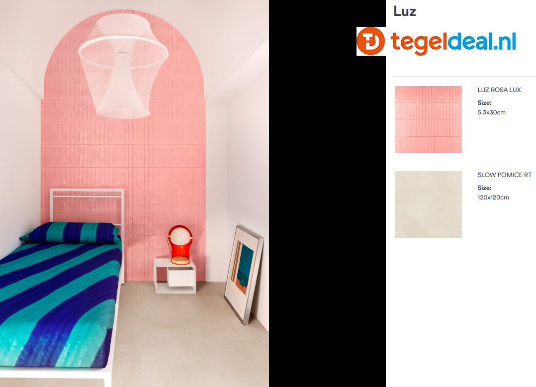 Marazzi Luz ROSA, 5,3x30 cm MFLK, wandtegels 