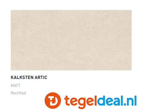 Argenta Kalksten, ARTIC, 60x120 cm MATT,  natuursteenlook tegels - €39,50 / PalletDeal op aanvraag