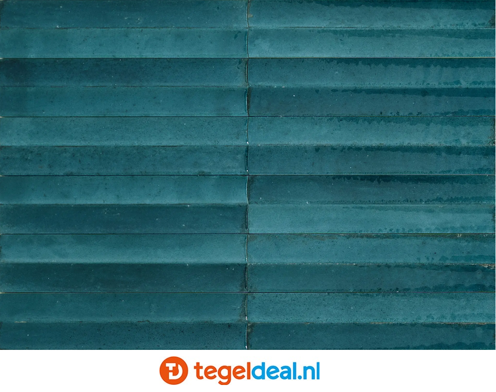 Marazzi Lume OCEAN, 6x24 cm Swing 3D MP94, wandtegels met reliëf