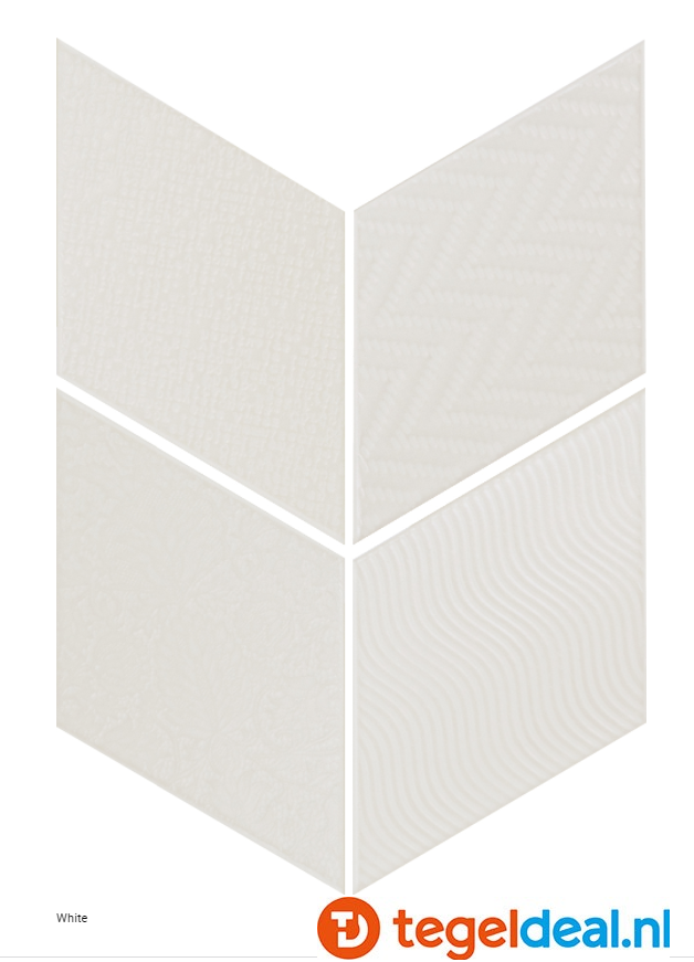 VLT Equipe Rhombus, 14 x 24 cm, ruitvormige tegels, div. kleuren 