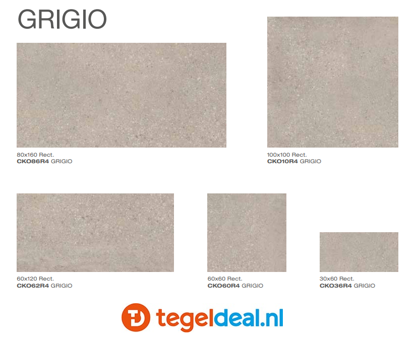 TRT Castelvetro, Konkrete Project GRIGIO 60x120x2 cm, XKO62R4 