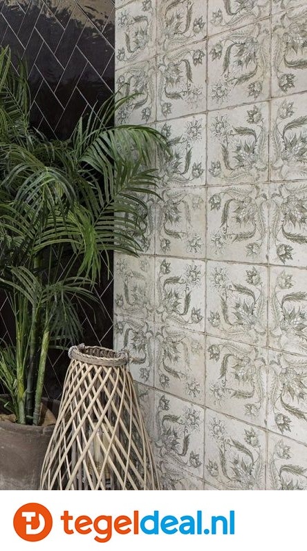 Peronda, Fs Ivy Sage, 45x45 cm, vintage patroontegels