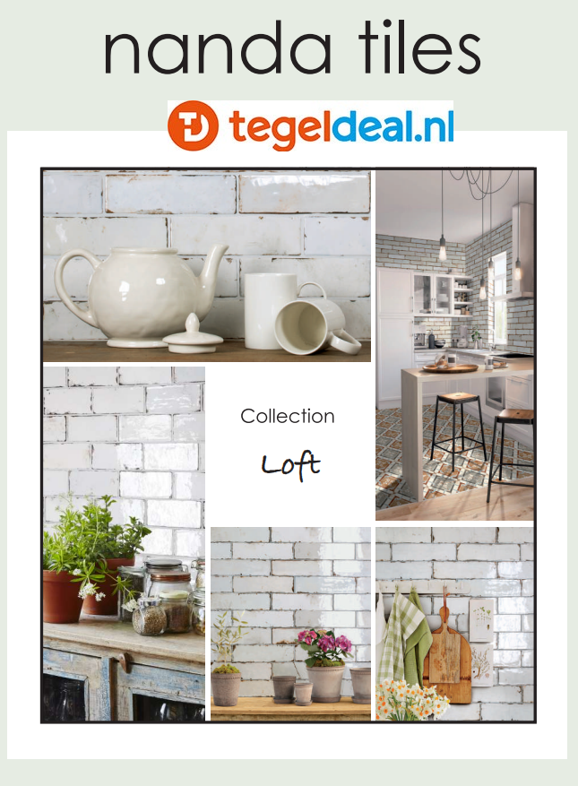 WDT Nanda Tiles, Loft White Gloss, 7,5x30 cm WDT Nanda Tiles, Loft White Gloss, 7,5x30 cm
