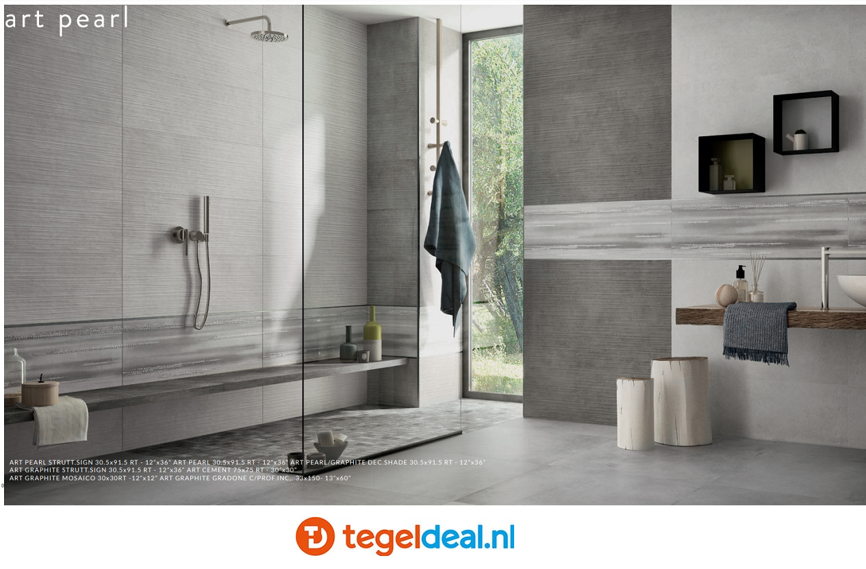 Supergres Art Cement, 75x150 cm, R5EØ, betonlook tegels