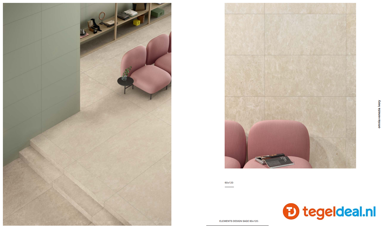 WDT Keope Omnia Venezia Ivory, 60 x 120 cm Crossing 3D WDT Keope Omnia Venezia Ivory, 60 x 120 cm Crossing 3D