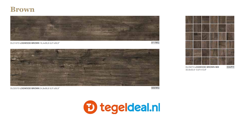 VLT DOM Logwood, houtlook VLT DOM Logwood, houtlook