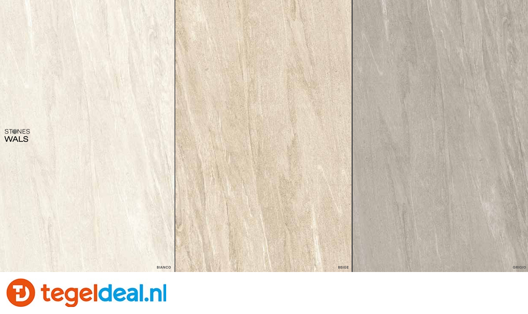 Castelvetro, Wals Stones in 3 kleuren voor binnen en buiten