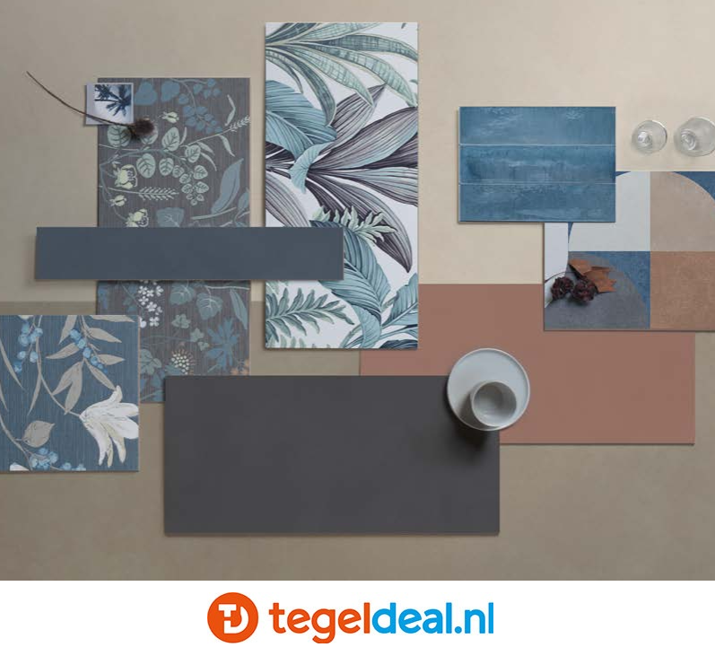 Marazzi Poster, betonlook en decortegels - 5 kleuren - 2 formaten 