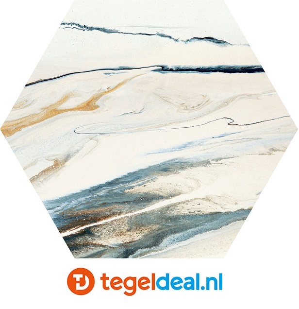 Codicer, Hex 25 Marmaris Sunset, 22x25 cm hexagon tegels 