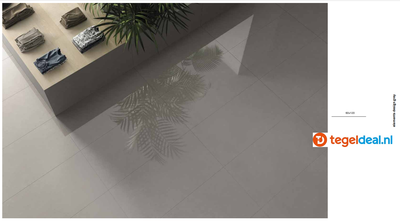 KEOPE Elements Design Grey, 60x60 cm Natural 