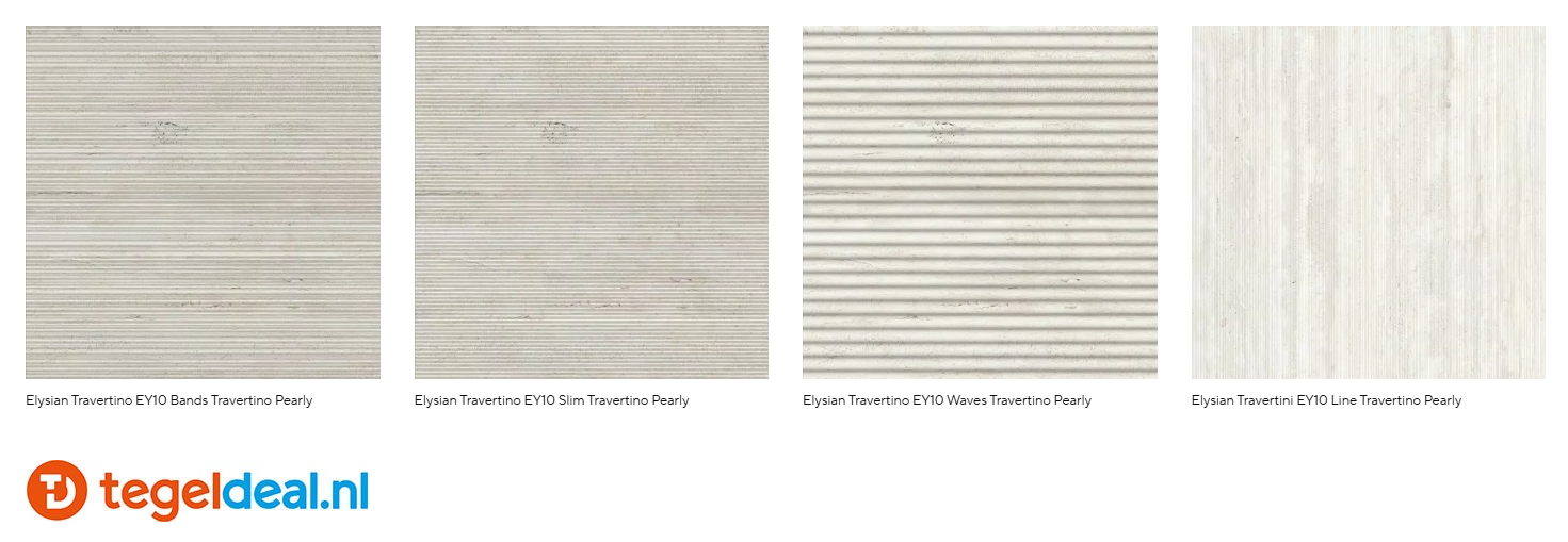 Mirage Elysian Travertini, natuursteenlook voor binnen en buiten 