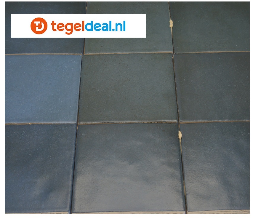 Equipe, Magma SEA BLUE, 13,2x13,2 cm, art 24974, handvorm wandtegels