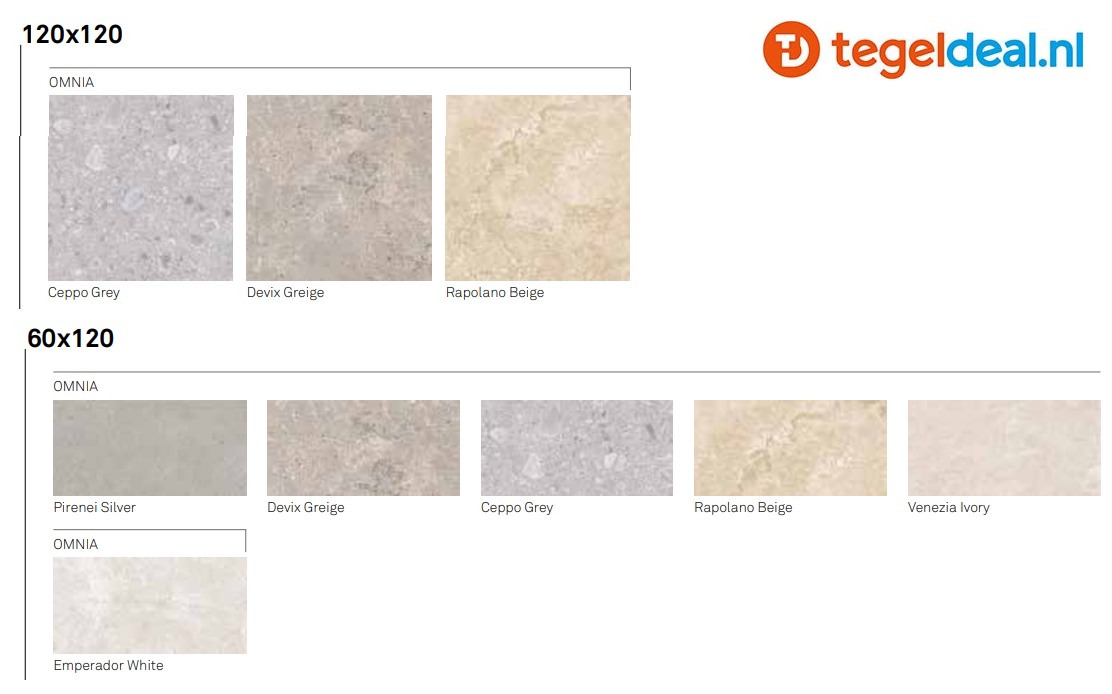 TRT KEOPE Omnia Devix Greige, 120x120x2 cm, terrastegels