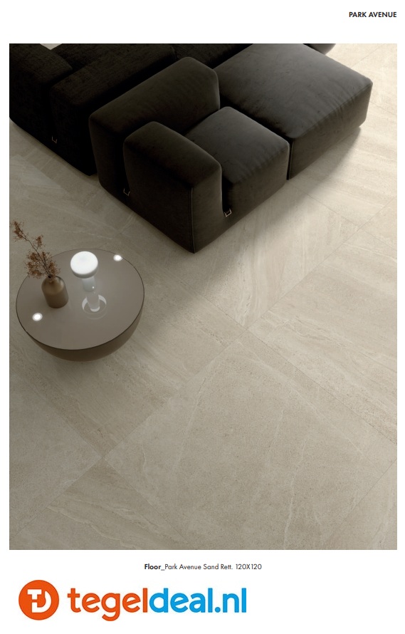 SIL Ceramiche, Park Avenue SAND, 60x60 cm, natuursteenlook tegels