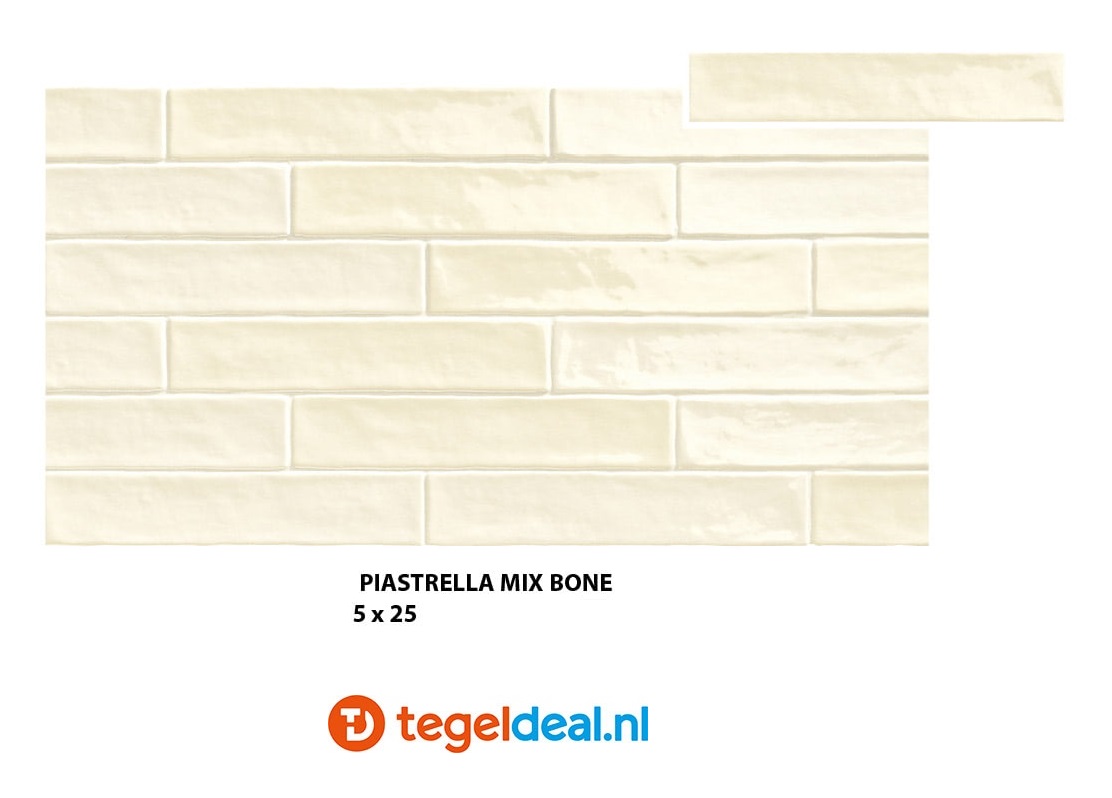 Natucer Piastrella Mix, 5x25 cm wandtegels Natucer Piastrella Mix, 5x25 cm wandtegels