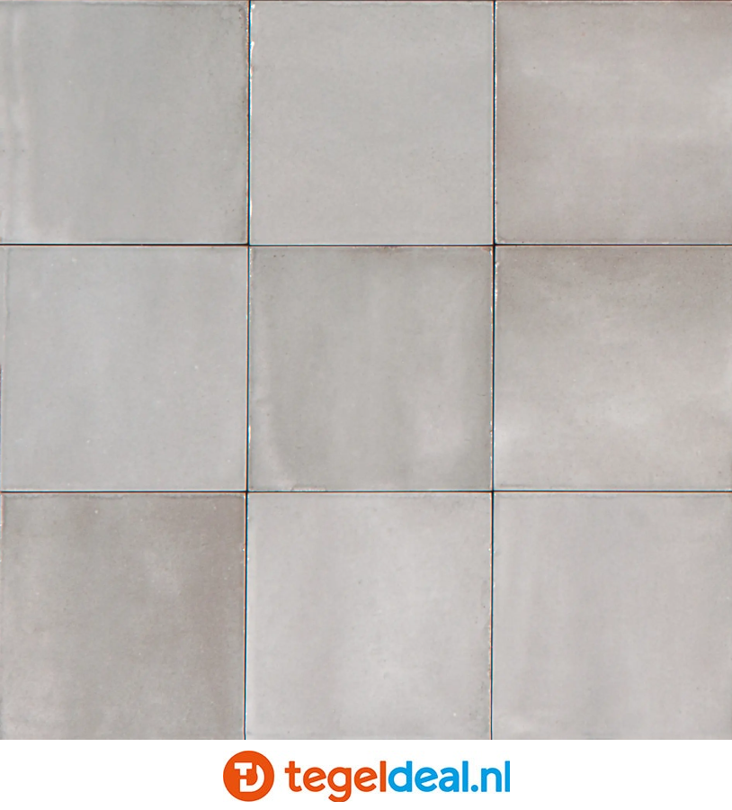 Marazzi Rice GRIGIO, 15x15 cm M963, handvorm wandtegels