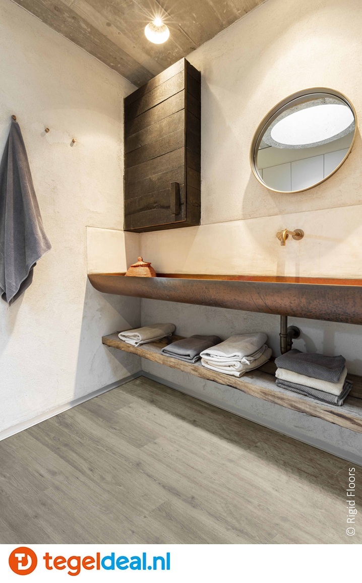 GREY Plank, 18x122x0,5 cm, A14380, Rigid SPC Click Vloer    