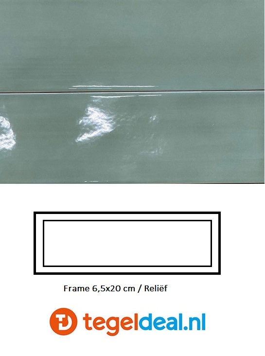 Equipe, Island WATERY, Frame 6,5x20 cm, art. 31204, reliëf wandtegels
