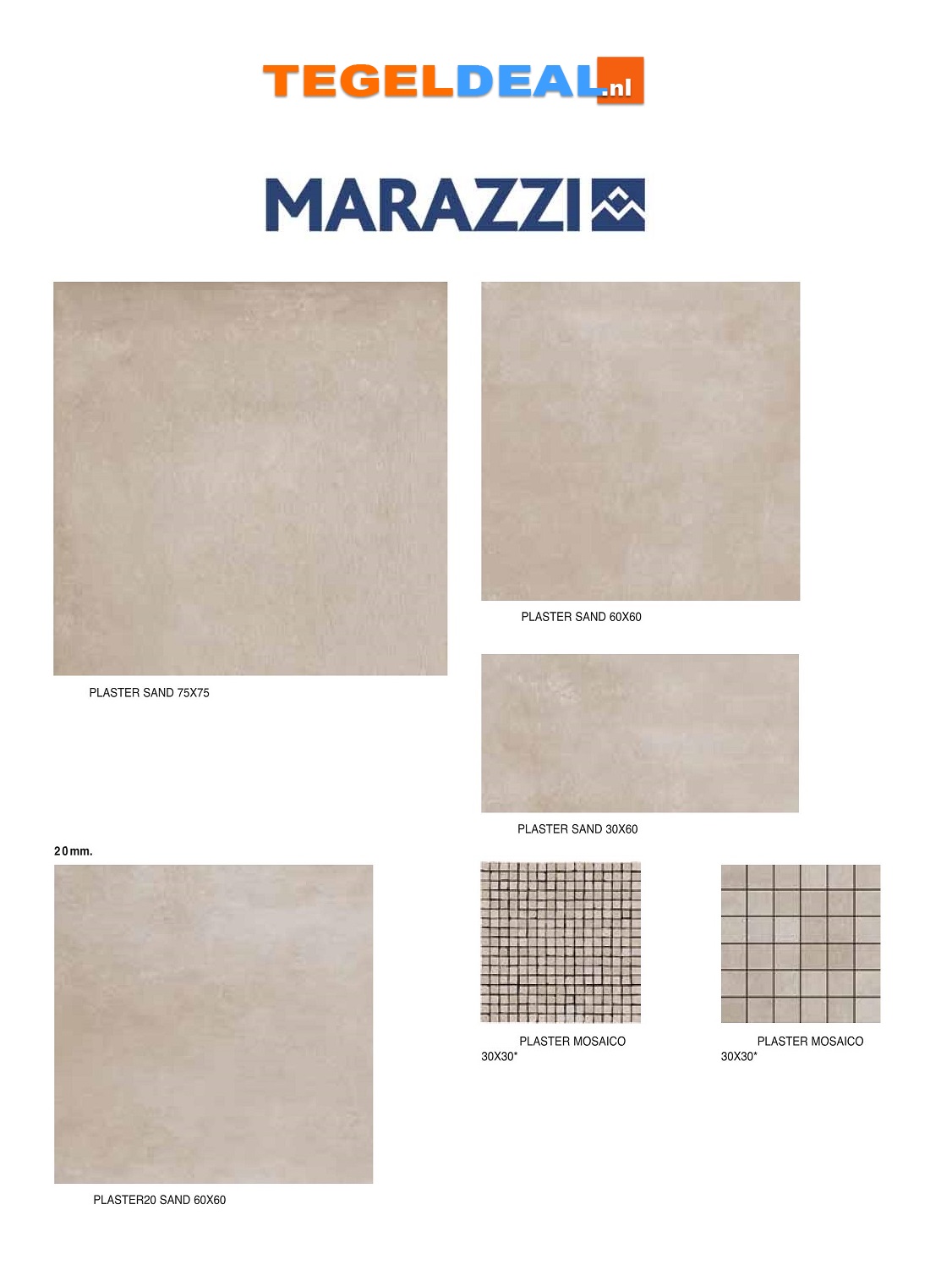 VLT Marazzi Plaster, betonlook VLT Marazzi Plaster, betonlook