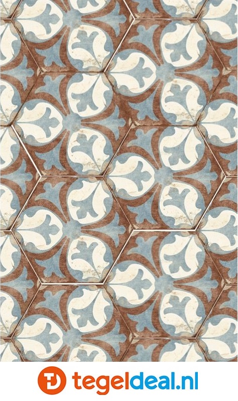 VLT Nanda Tiles, Bohemia VIANA, 21x25 cm, hexagon 