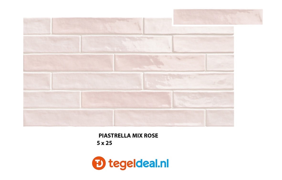 Natucer Piastrella Mix, 5x25 cm wandtegels Natucer Piastrella Mix, 5x25 cm wandtegels