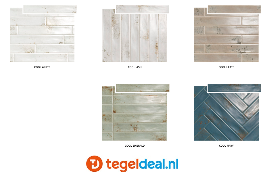 Natucer Cool, 5x30 cm wandtegels Natucer Cool, 5x30 cm wandtegels