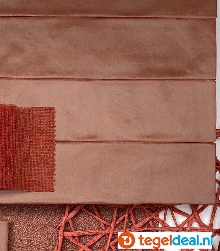 Revoir Paris, Provence ROUGE TOSCANE, 6,2x25 cm matte wandtegels Revoir Paris, Provence ROUGE TOSCANE, 6,2x25 cm matte wandtegels