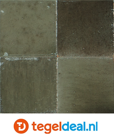 Ragno Gleeze GRIGIO, 10x10 cm, R8GP, handvorm wandtegels 