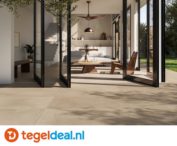 ACTIE - Imola Azuma UP NO, 90x90x2 cm, art. code A.UP 90NO AS RM, betonlook terrastegels