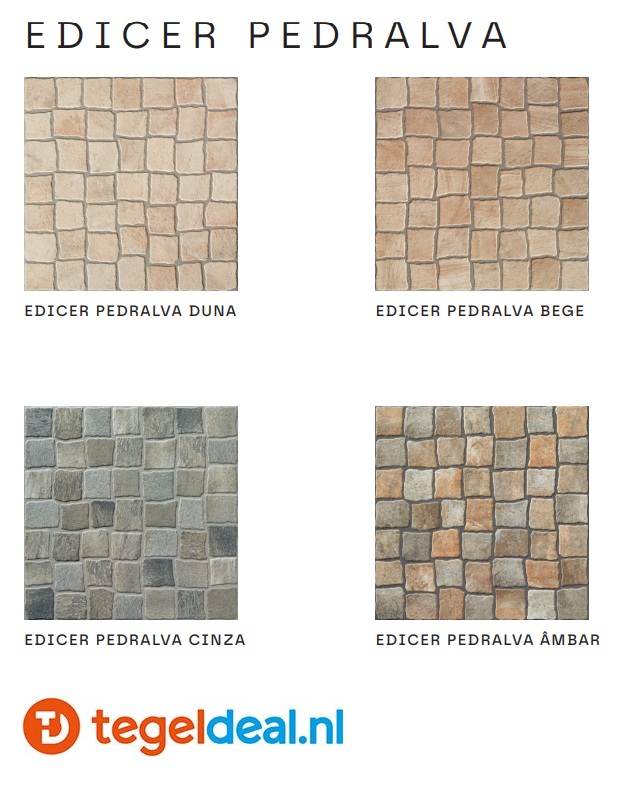 Revigres, Edicer Pedralva, tegels met mozaïek effect