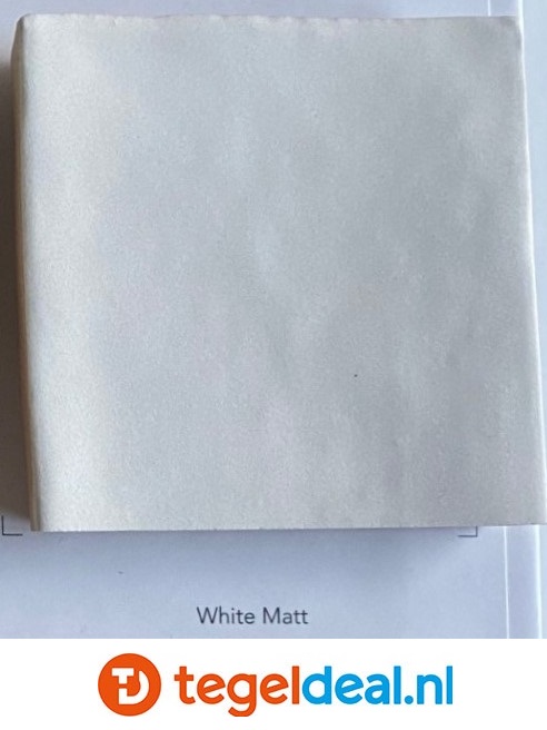 WOW Design, Fez WHITE Matt, 6,2x12,5 cm handvorm wandtegels