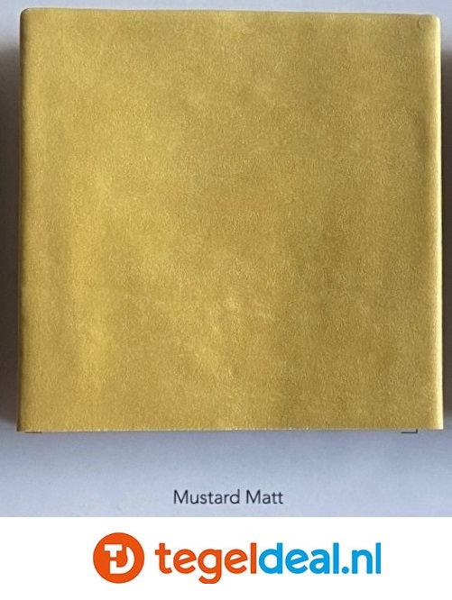 WOW Design, Fez MUSTARD Matt, 6,2x12,5 cm handvorm wandtegels