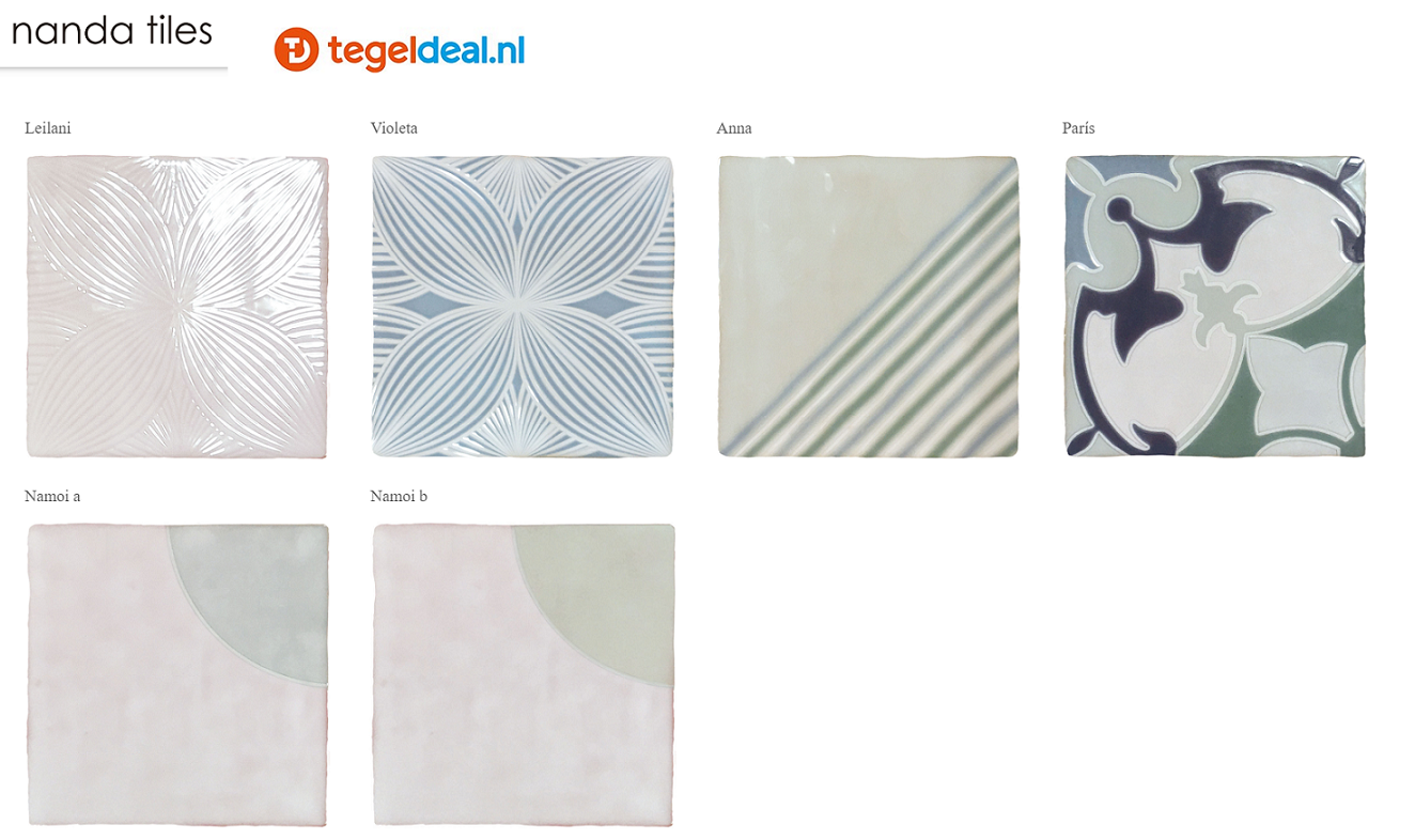 WDT Nanda Tiles, Melody, 13x13 cm WDT Nanda Tiles, Melody, 13x13 cm