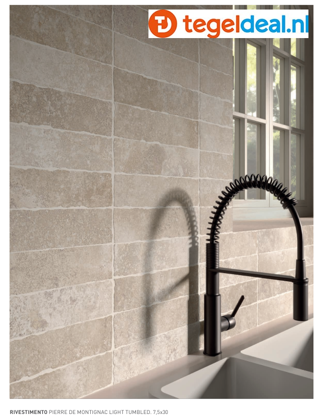 SIL Ceramiche, Pierre De Montignac Light, 90x90 cm, natuursteenlook tegels