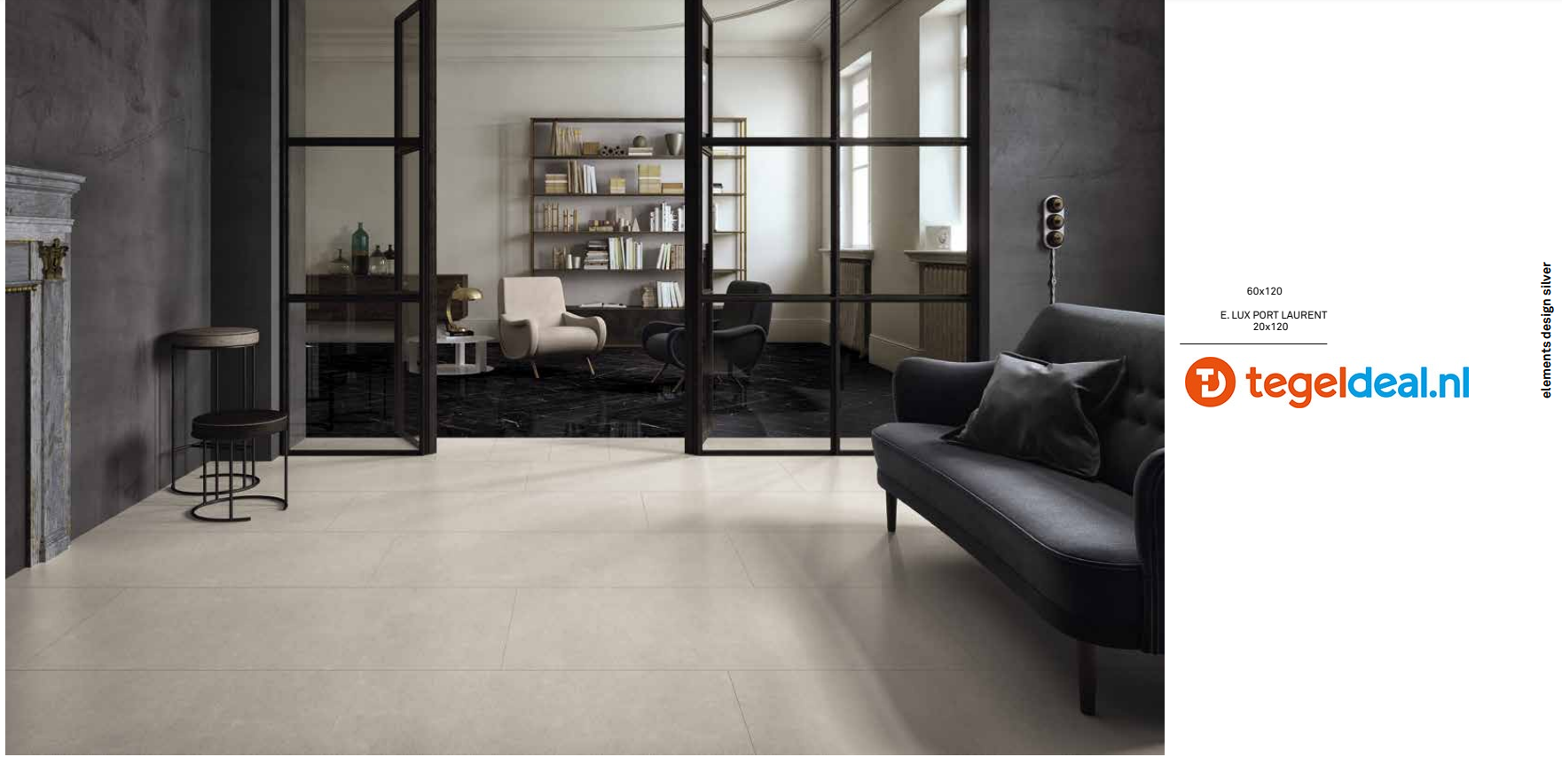VLT KEOPE Elements Design Silver, 60 x 60 cm Natural 