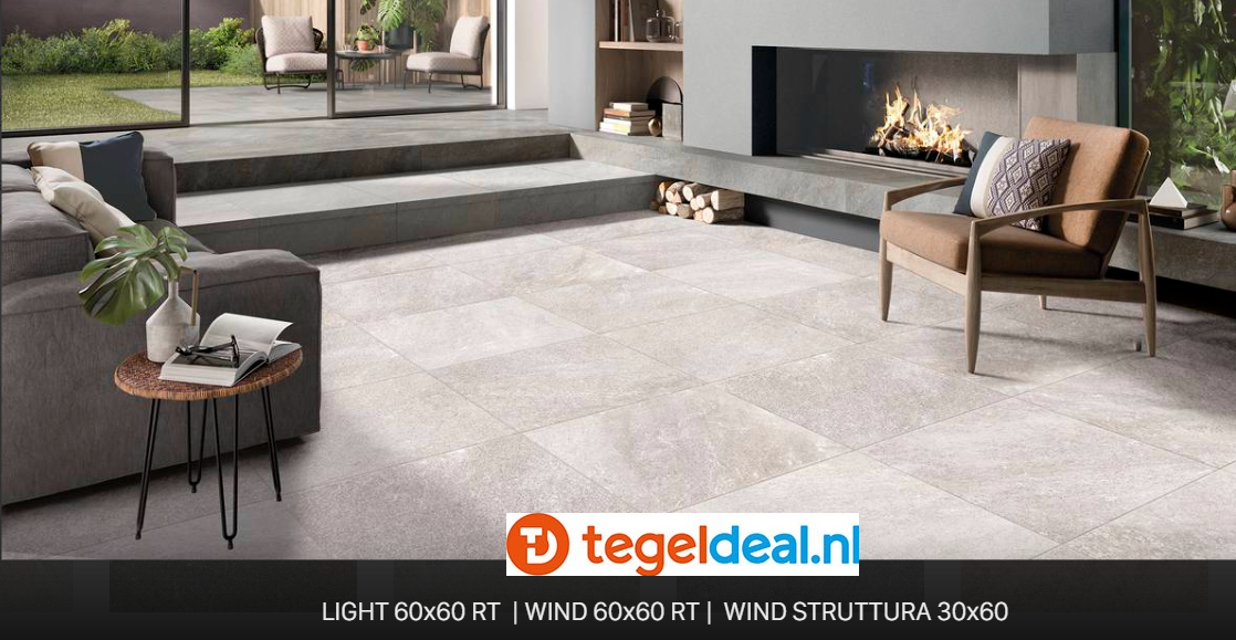 VLT Supergres Stoorm Light, 30 x 60 cm, Naturale