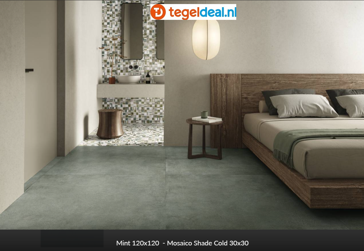 Supergres Your Match MINT, 120x120 cm, MMN1 cementlook tegels