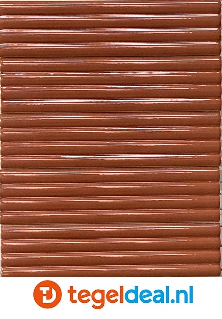 Equipe, Costa Nova, Onda TERRA Gloss 5x20 cm, art. 28495, wandtegels