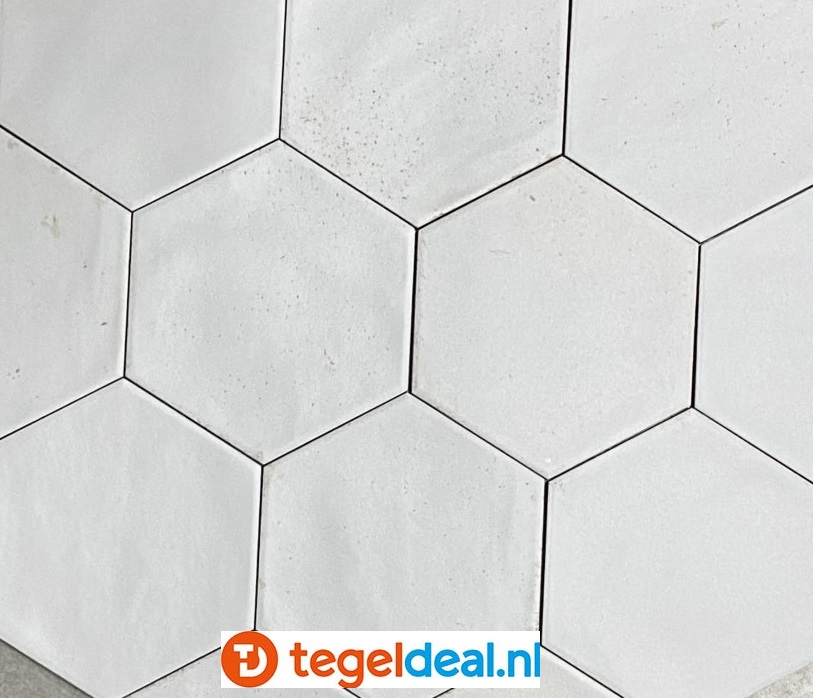 VLT Ribesalbes Hope WHITE mat, 15x17,3 cm hexagon