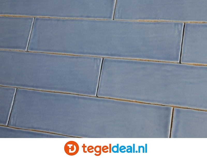 Equipe, Masia BLUE, 7,5x30 cm, art 21321, handvorm wandtegels 