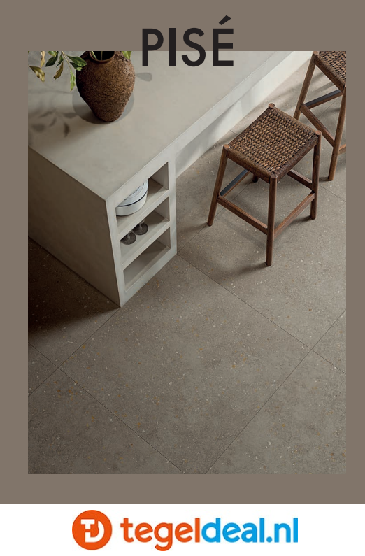 SIL Ceramiche, Pisé BRUN TRAME, 7,5x30 cm listel, natuursteenlook tegels met reliëf - €55,00/m2 / Palletdeal op aanvraag